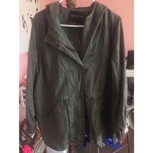 FOREVER 21 PLUS SIZE UTILITY JACKET